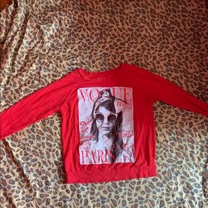 Red Vogue shirt!